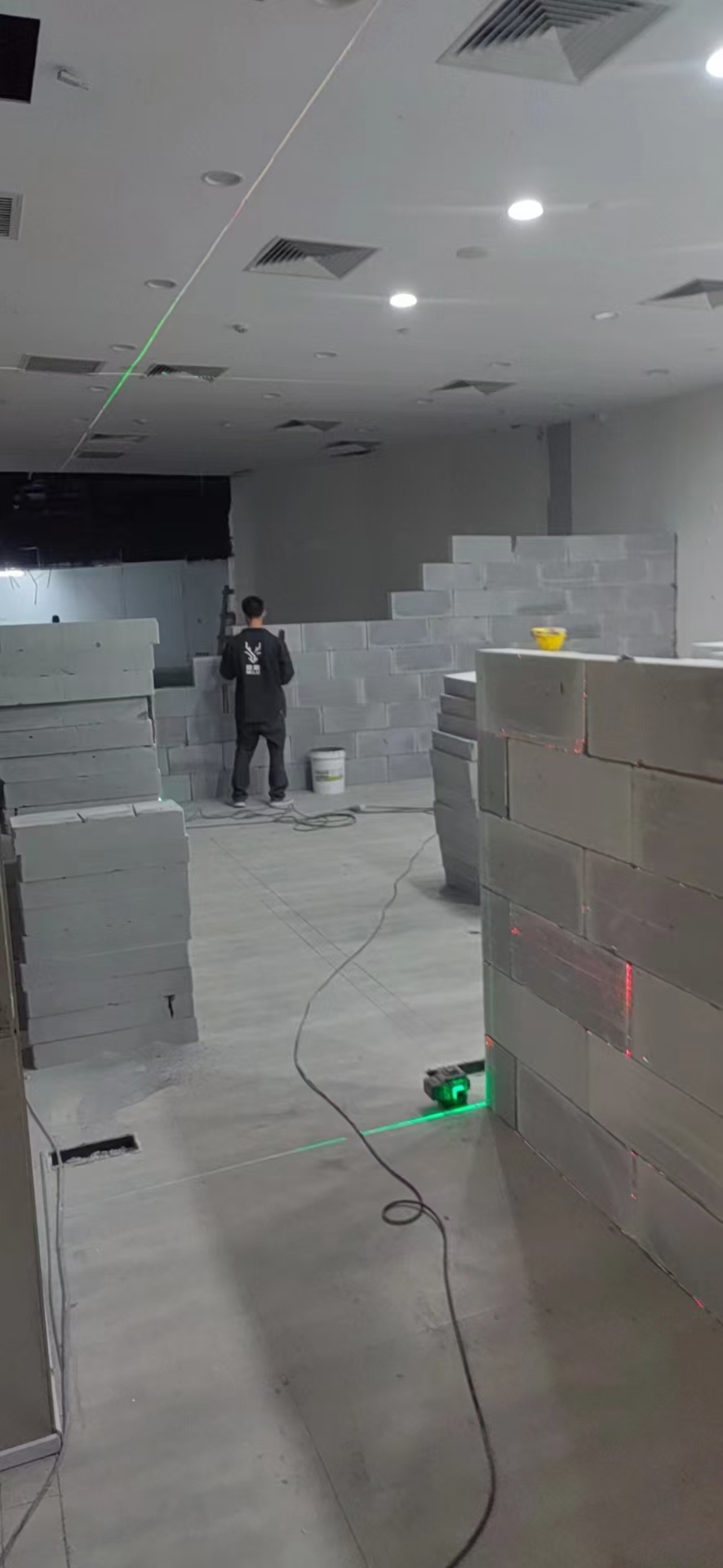 宾馆轻质砖隔墙场景